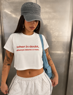 Blame A Man Crop Top
