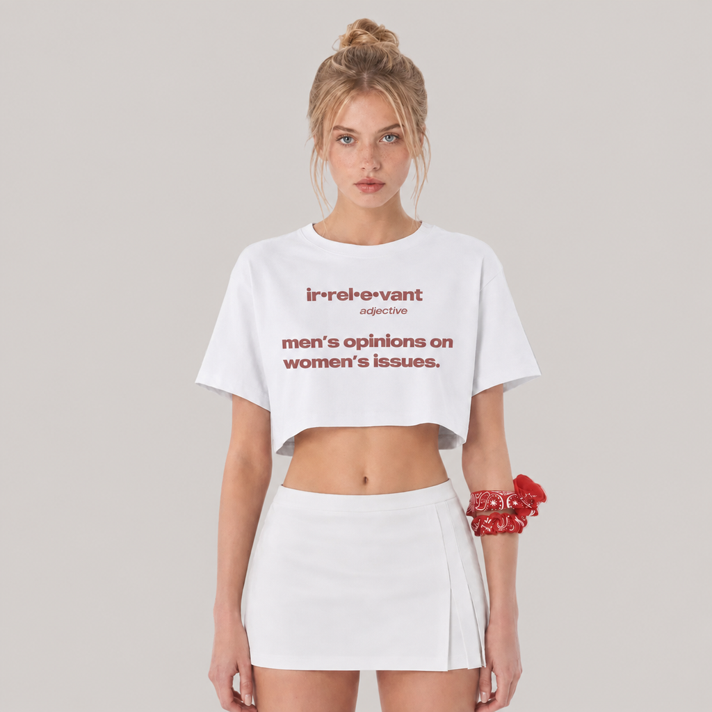 Irrelevant Opinions Crop Top