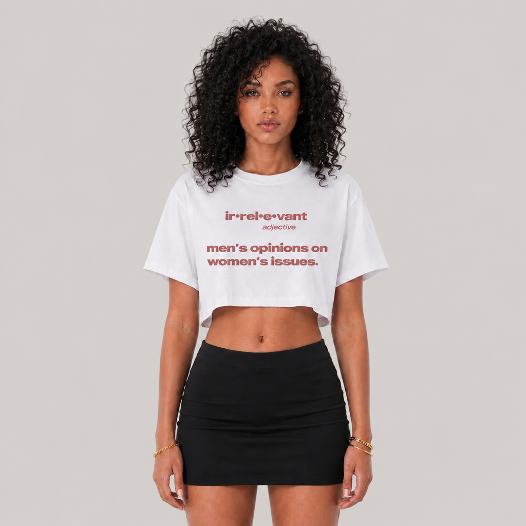 Irrelevant Opinions Crop Top